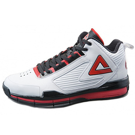 Zapatillas Basket Peak Shane Battier "Miami Away" (blanco/negro/rojo)