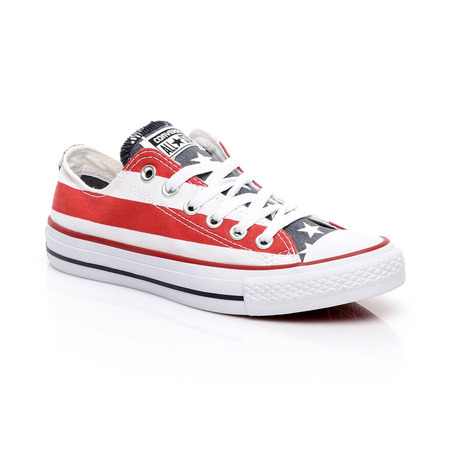 Converse Lonas All Star "Usa" OX Low (602/weiß/rot)(35-43)