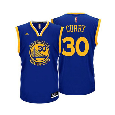 Camiseta Adidas NBA Swingman Stephen Curry #30# Warriors (azul/amarillo)