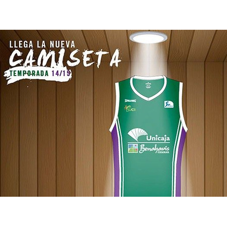 Unicaja Málaga ACB 1a Equipación (verde/morado/blanco)