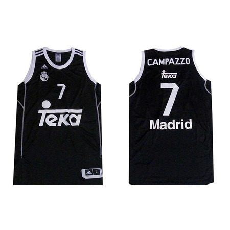 Campazzo T-Shirt 2a Equipation Real Madrid Basket 2014 (negra)