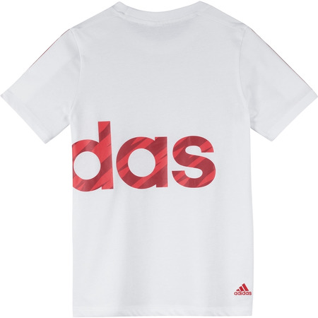 Aufgeladene Adidas Tee Kinder (weiß/rot)