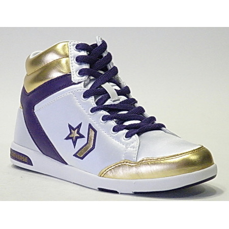 Converse Lady Wapon 86 Hi (weiß/gold/violett)