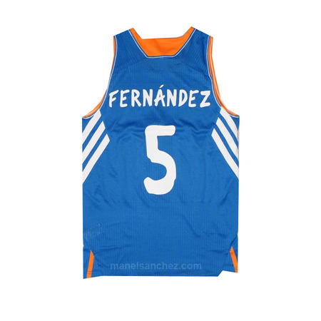 Camiseta Rudy Fernández Real Madrid Korb 13/14 (blau/weiß)