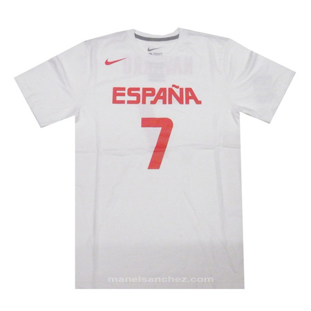 Camiseta Cubre Navarro #7# Spanien (101/blanco/rojo)