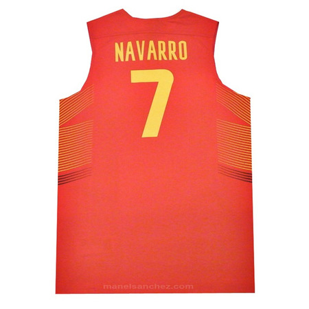 T-Shirt Réplica Navarro #7# Spanien 2014 (601/red/gelb)