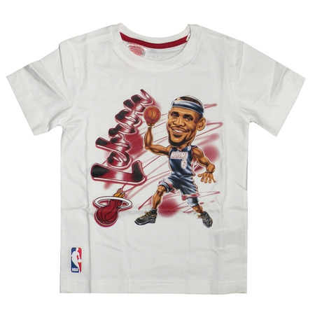 Adidas NBA T-Shirt Child GFX Luftbürste Lebron (weiß)