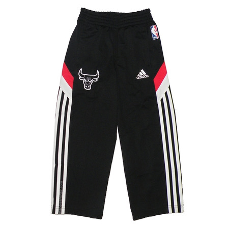 Adidas Young NBA Bulls Winter Hoops Hose (schwarz/rot/weiß)