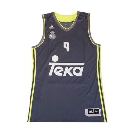 Camiseta F. Reyes #9# Real Madrid Basket 2015-2016 (gris/volt)