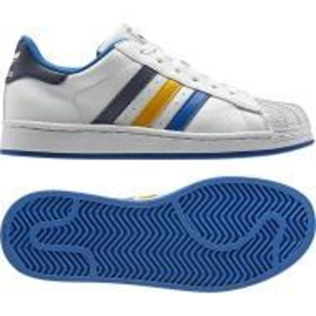 Adidas Superstar 2 J (weiß/blau/gelb)