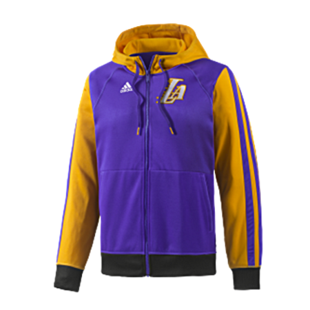 Adidas Capucha Full-Zip Angeles Lakers (gelb/purp)