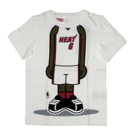 Adidas Tee GFX Graphic Miami Heat James No 6 (weiß)