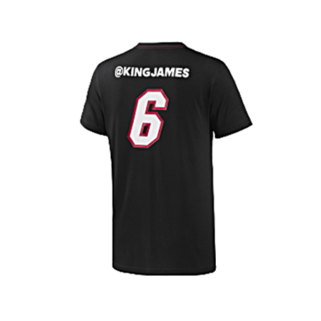 Adidas Lebron James No 6 GFX Twitter Tee (schwarz/weiß)