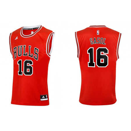 Adidas T-Shirt Réplica Gasol Bulls (rot/weiß/schwarz)