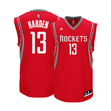 Adidas Camiseta Réplica James Harden #13# Rockets (rot/weiß/gris)