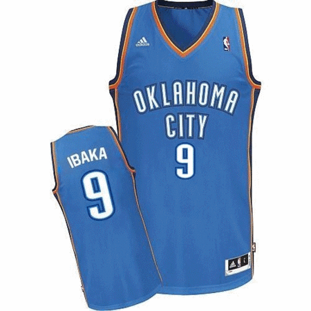 Jersey bestickt NBA Sergei Ibaka Oklahoma (blau)