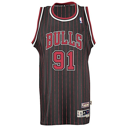 Adidas Camiseta Swingman Rodman Bulls (negro/roja/blanco)