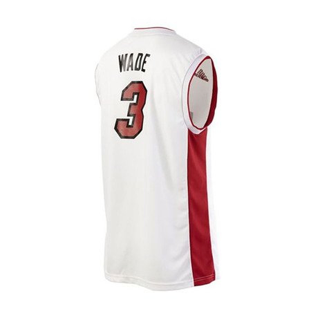 Adidas Camiseta Réplica Wade Miami Heat (weiß/rot/schwarz)