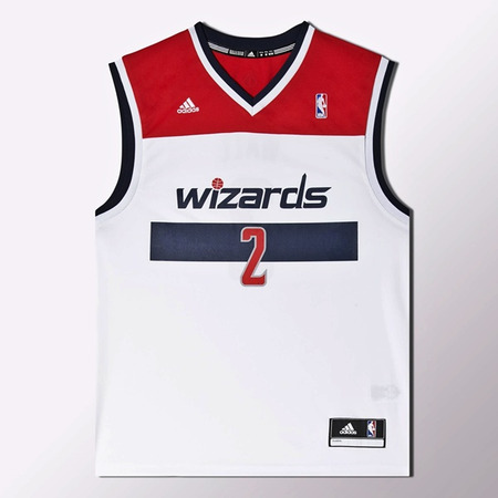 Adidas Camiseta Réplica John Wall Wizards (weiß/rot/marin)