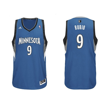 T-Shirt Adidas NBA Swingman Ricky Rubio Minnesota (blau/weiß)