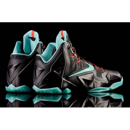 Lebron XI "Diffused Jade" (004/black/verdecristal/red)