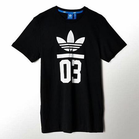 Adidas Originals 3-Streifen T-Shirt Trefoil (schwarz/schwarz)