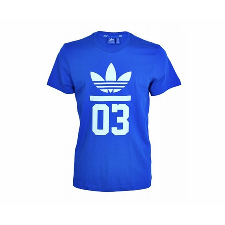 Adidas Originals Camiseta 3-Streifen Trefoil (azul/blanco)