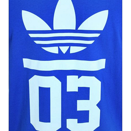 Adidas Originals Camiseta 3-Streifen Trefoil (azul/blanco)