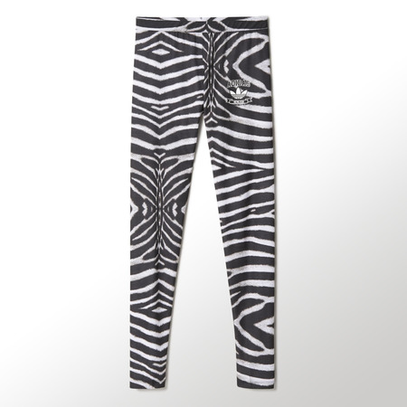 Original weibliche Leggings Zebra (schwarz/weiß)