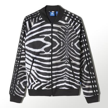 Adidas Original Supergirl Zebra Jacke (schwarz/weiß)