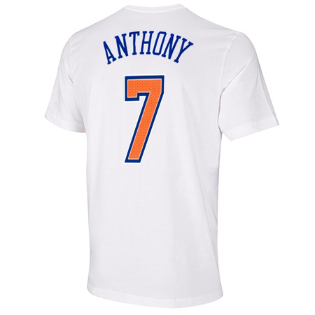 Adidas Camiseta NBA Spielzeit Anthony No 7 (blanco/naranja/azul)