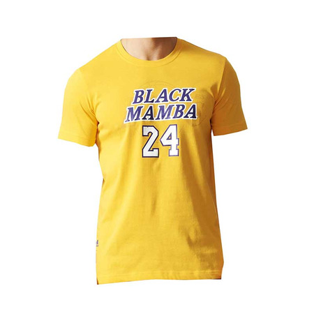 Adidas Camiseta NBA Nick Name Kid L.A Lakers Black Manba No 24 (amarillo)