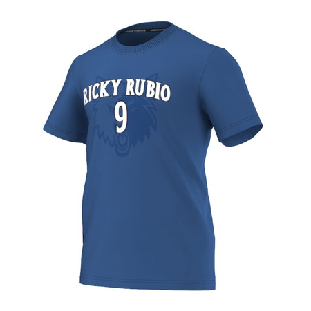 Adidas Camiseta NBA Nick Name Ricky Rubio Timberwolves No9 (azul)