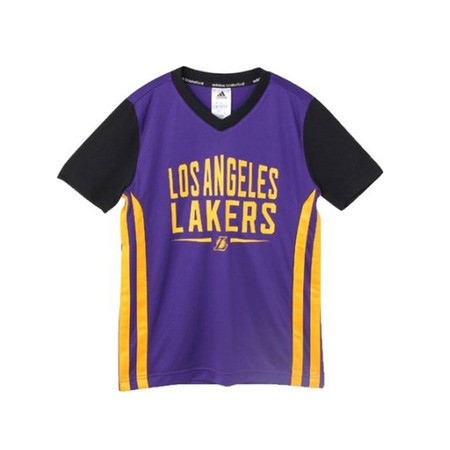 Adidas Camiseta Niño NBA Los Angeles Lakers Summer Run (purpurpura/black/yellow)