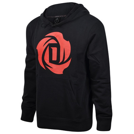 Adidas Sudadera D-Rose Logo (negro/rojo)