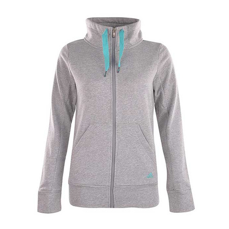 Adidas Chaqueta Mujer Essential Branded TT FZ (gris/turquoise)