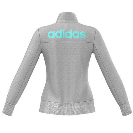 Adidas Chaqueta Mujer Essential Branded TT FZ (gris/turquoise)