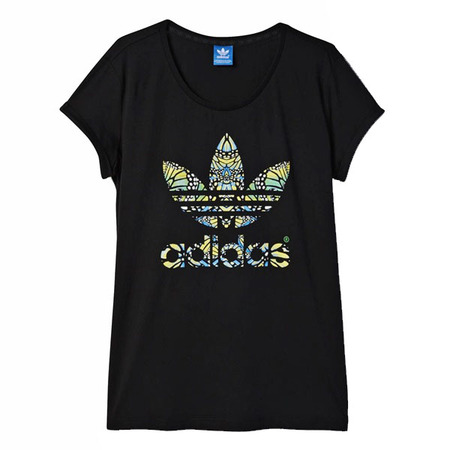 Adidas Originals Camiseta Schmetterling Logo (negro/multicolor)