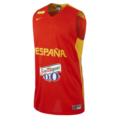 Spiel T-Shirt von Spanien "Ricky Rubio" (600/rot/gelb)