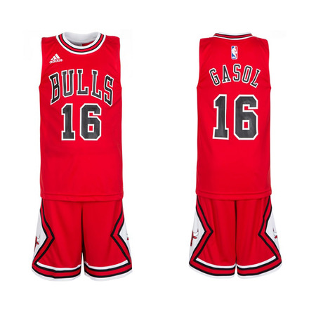 Pack Pau Gasol Chicago Bulls Niño (rot/weiß/schwarz)