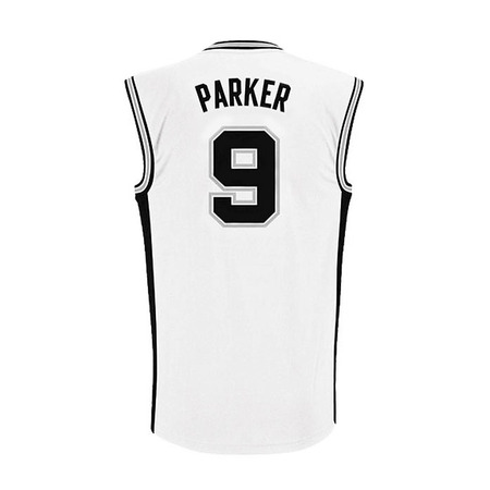 Adidas Camiseta Réplica Tony Parker Spurs (blanco/negro)