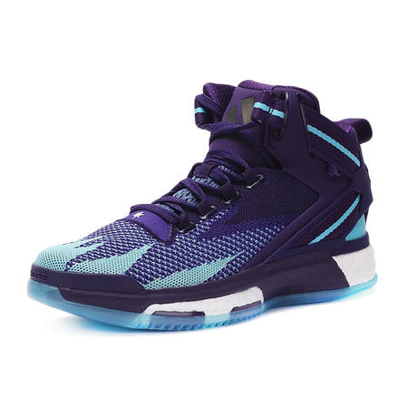 D Rose Primeknit Boost 6 "Blue Glow" (dunkelviolett/blauer Glanz)