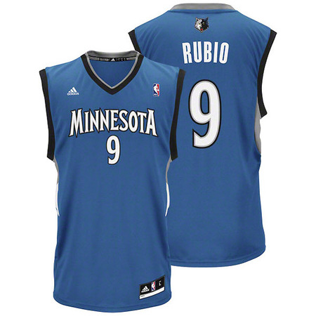 Adidas Camiseta Réplica Ricky Rubio Minesota (blau/weiß)