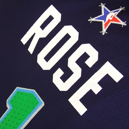 Adidas NBA Rose All-Star T-Shirt 2014 Dies (marin/grün)