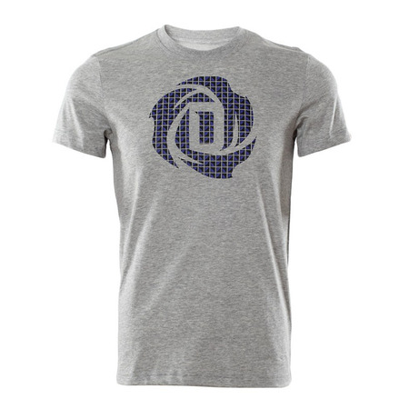 Adidas T-Shirt D-Rose Logo (gris/blau)