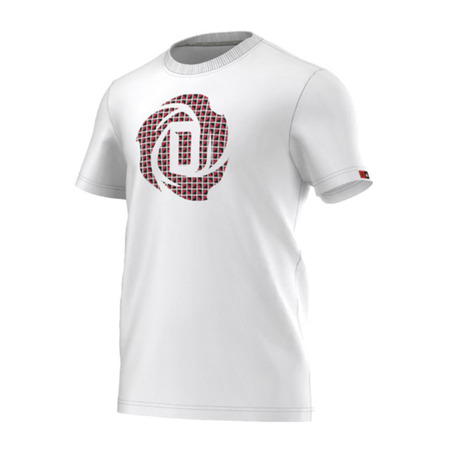 Adidas T-Shirt D-Rose Logo (weiß/schwarz)