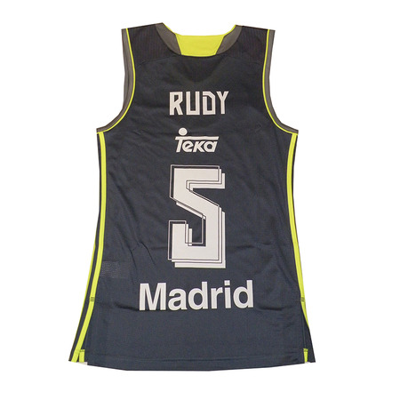 Camiseta Rudy #5# Real Madrid Basket 2015-2016 (gris/volt)