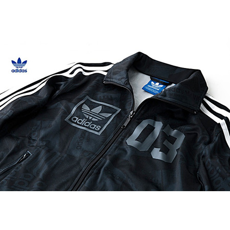 Adidas Original Chaqueta 3Foil Track Top Street (negro)