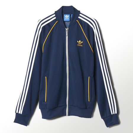 Adidas Original Chaqueta Superstar TrackTop (marine/dorado/blanco)