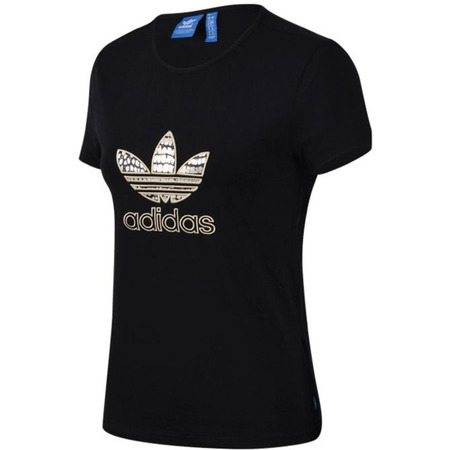 Adidas Originals Camiseta Mujer Slim Trefoil (negro)